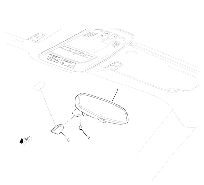 Imagem de Espelho e retrovisor interno (exceto sensor ASV, assistência faixa)