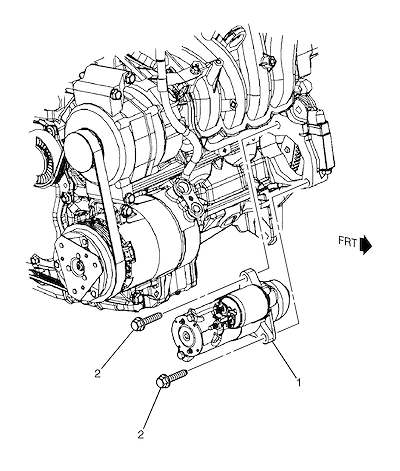Imagem de Suporte do motor de arranque (LAF/2,4C)