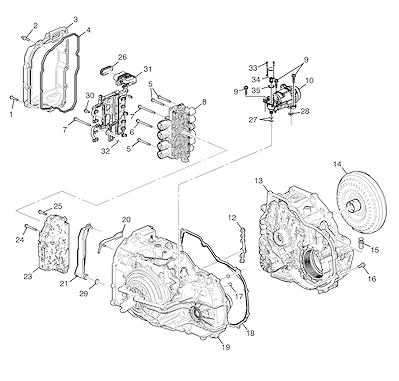 Imagem de Transmissão automática (2020–2021) e peças associadas M3D XJ26