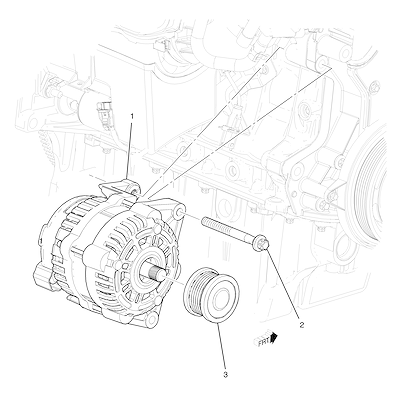 Imagem de Fixação do alternador 1.6 (LFJ)