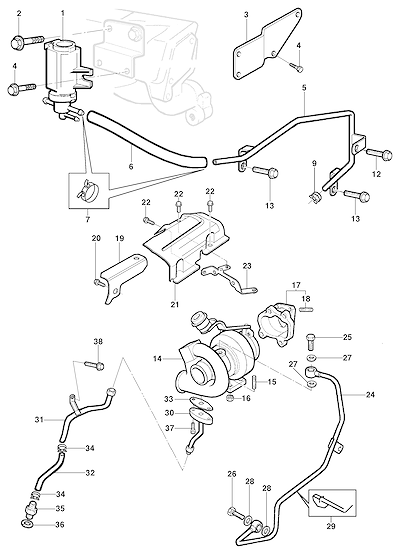 Imagem de Modulador e turbocompressor para motor diesel LJ6/LLK