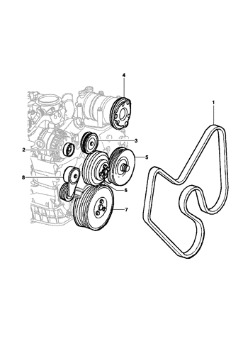 Imagem de Polias e Correias do Motor L35/LG3/LW9
