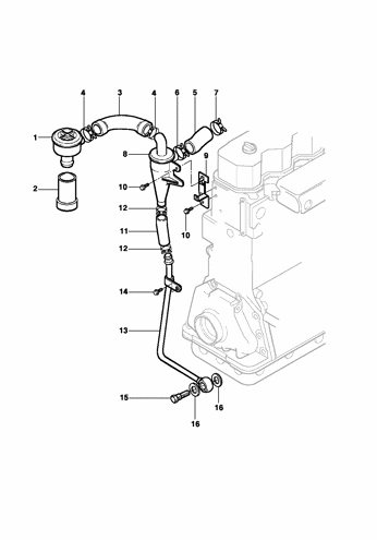 Imagem de Ventilação - Motor LJ6/LLK MWM