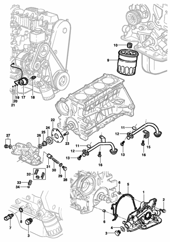 Imagem de Bomba e filtro de óleo - Motor LM3/LN2/LG1