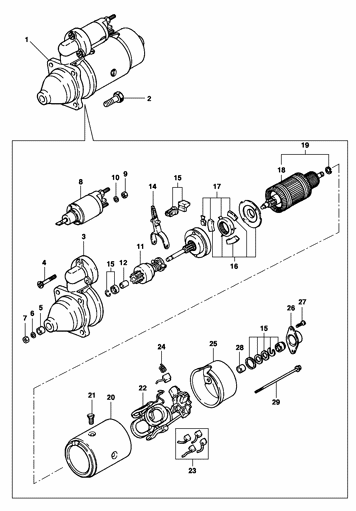 Imagem de Componentes do Motor de partida - Motor LK6