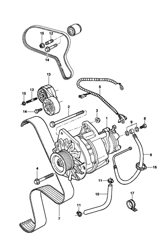Imagem de Fixação do Alternador - Motor LK6 Diesel Maxion