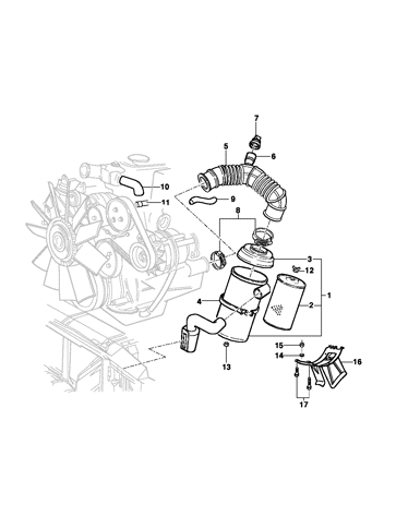 Imagem de Filtro de Ar - Motor diesel LK6