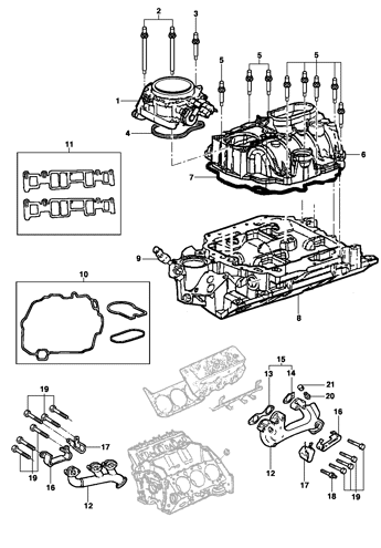 Imagem de Coletor de admissão e escape - Motor gasolina L35/LG3/LW9