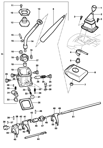 Imagem de Controle de mudanças e engates da transmissão - Motor LK6/LM3/LN2/LG1