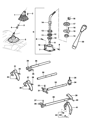 Imagem de Controle de mudanças da transmissão - Motor LJ6/LG3/LW9 - Ano 2002/