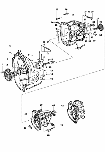 Imagem de Carcaças da transmissão - Motor LJ6/LG3/LK6/LLK - Ano 2002/