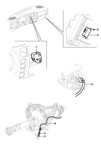 Imagem de Seletor de tração da caixa de transferência - Tração 4X4