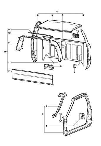 Imagem de Cabine e agregados - Pick-up Cabine Simples