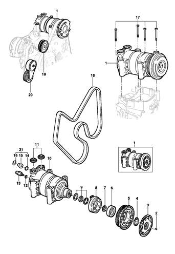 Imagem de Compressor do ar condicionado - Motor L35/LG3/LW9