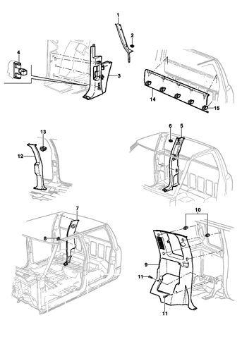 Imagem de Acabamento interno da cabine - Pick-up