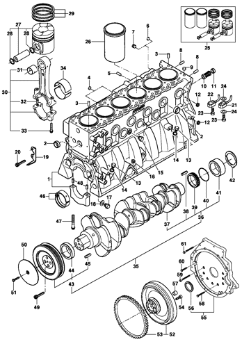 Imagem de Bloco do motor - Motor diesel LA5 MWM