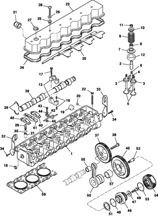 Imagem de Cabeçote do motor - Motor diesel LA5 MWM