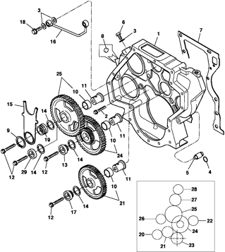 Imagem de Distribuição do motor - Motor diesel LA5 MWM