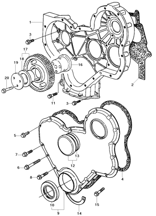 Imagem de Distribuição do motor - Motor diesel L4A Maxion