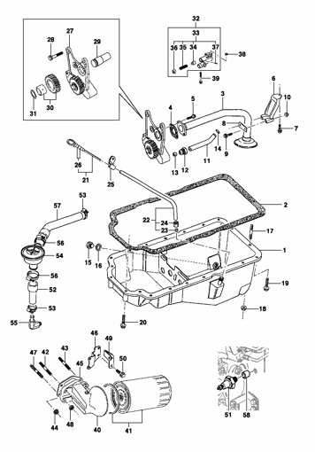Imagem de Lubrificação do motor - Motor diesel L4A Maxion