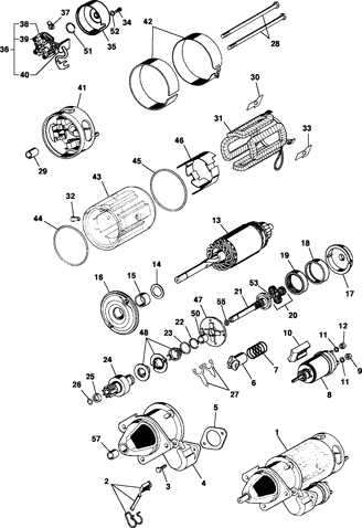 Imagem de Componentes do motor de partida - Lucas