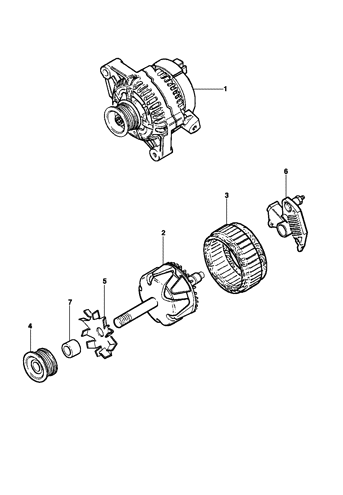 Imagem de Alternador 140A Delco 140A - Motor gasolina LDX