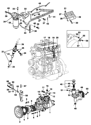 Imagem de Sistema de combustível - Motor diesel L4A Maixon