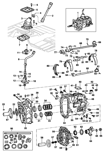 Imagem de Controle de mudanças da transmissão - Opção M55/M56/ME8/M0L - EATON