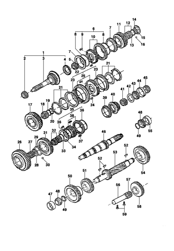 Imagem de Engrenagens da transmissão - Opção M57 - EATON 