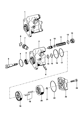 Imagem de Bomba da direção hidráulica - Motor diesel L4A Maxion