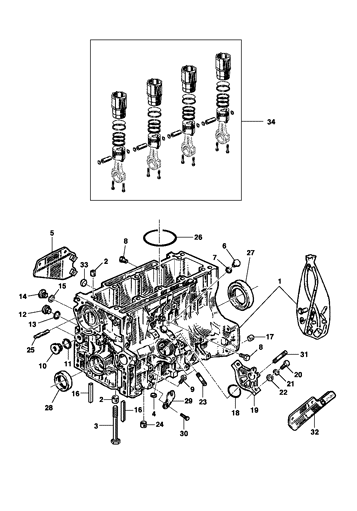 Imagem de Bloco do motor - gasolina
