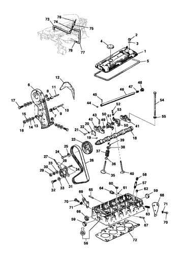 Imagem de Componentes do motor - gasolina