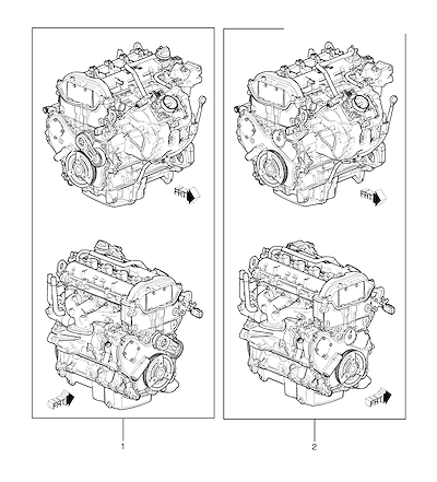 Imagem de Conjunto motor 2.4 L (146 CID) gasolina e motor parcial