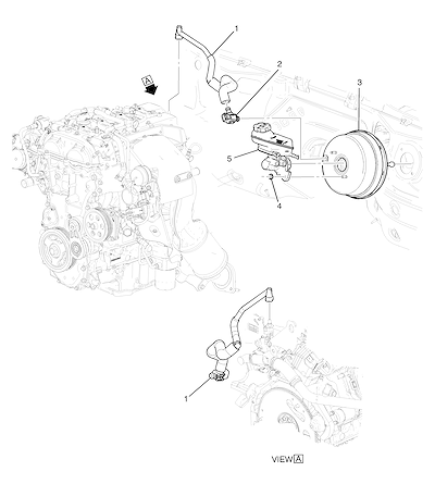 Imagem de Servomotor e cilindro mestre do freio (2.0X) (2020–2023) AG, AH