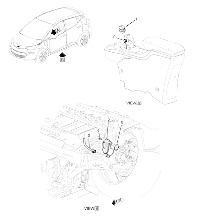 Imagem de Sistema freio de estacionamento (2017–2021) traseiro e componentes elétricos