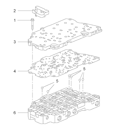 Imagem de Transmissão automática corpo da válvula de controle (2012)
