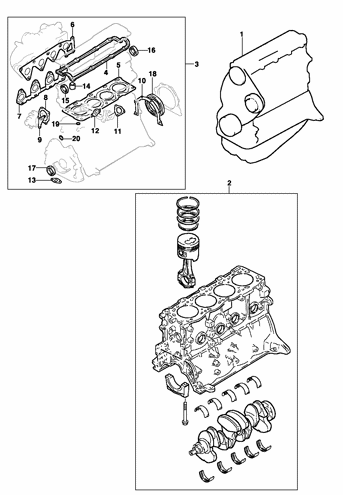 Imagem de Motor completo e parcial - Diesel ano 2001/2001
