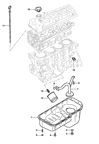 Imagem de Cárter e filtro de óleo - Motor gasolina 