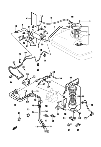 Imagem de Linha e medidor de combustível - Motor diesel ano 2002/