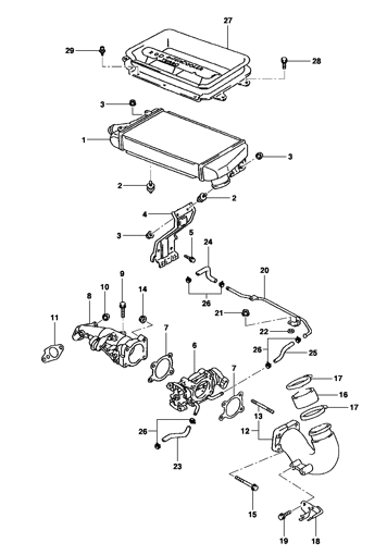 Imagem de Pós-resfriador de ar - Motor diesel ano 2001/2001