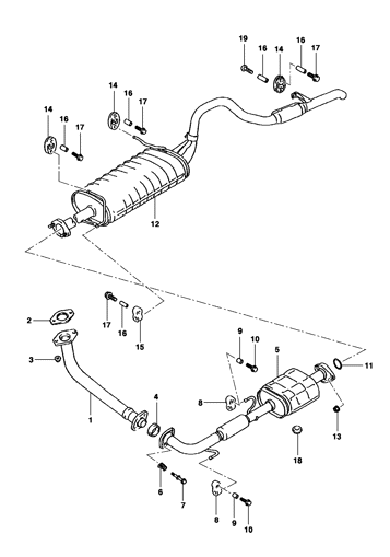 Imagem de Escapamento - Motor diesel ano 2001/2001