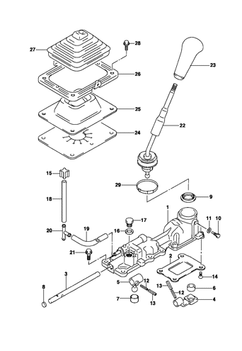 Imagem de Controle de mudanças - transmissão mecânica - Motor diesel ano 2002/