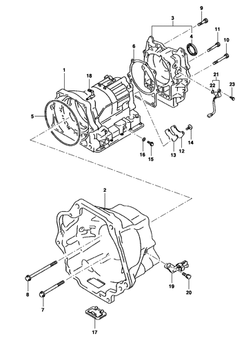 Imagem de Carcaça da transmissão automática - Motor gasolina
