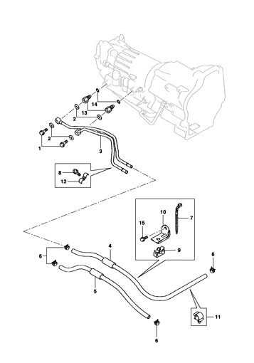 Imagem de Refrigeração da transmissão automática - Motor gasolina