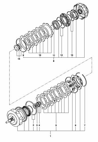 Imagem de Embreagem da transmissão automática - Motor gasolina