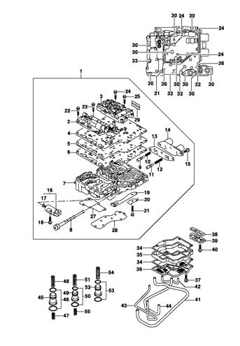 Imagem de Corpo de válvulas da transmissão automática - Motor gasolina