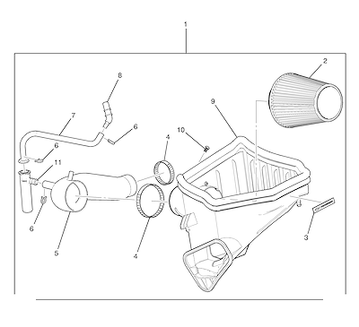 Imagem de Kit limpador e sistema de ar com filtro e válvula de recirculação de gases