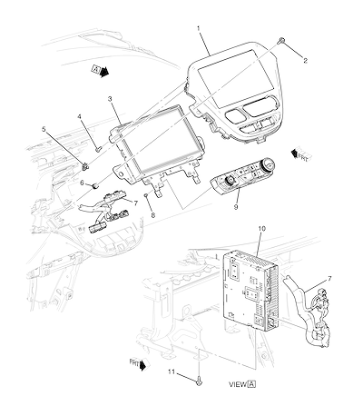 Imagem de Fixação e acabamento do rádio e painel instrumentos (2020–2021)