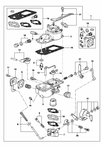 Imagem de Carburador de corpo simples - Solex