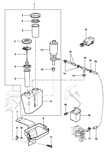 Imagem de Sistema de partida à frio - motor à alcool
